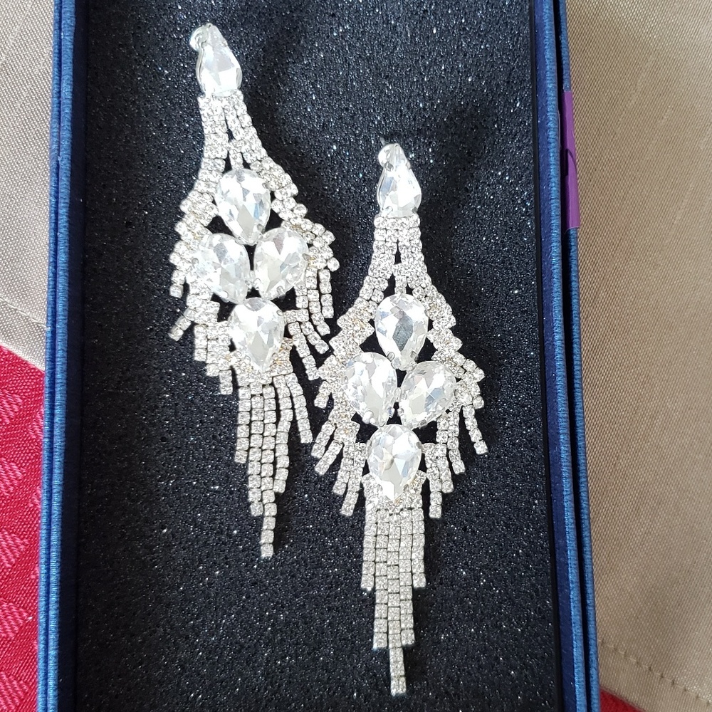 Crystal chandelier earrings